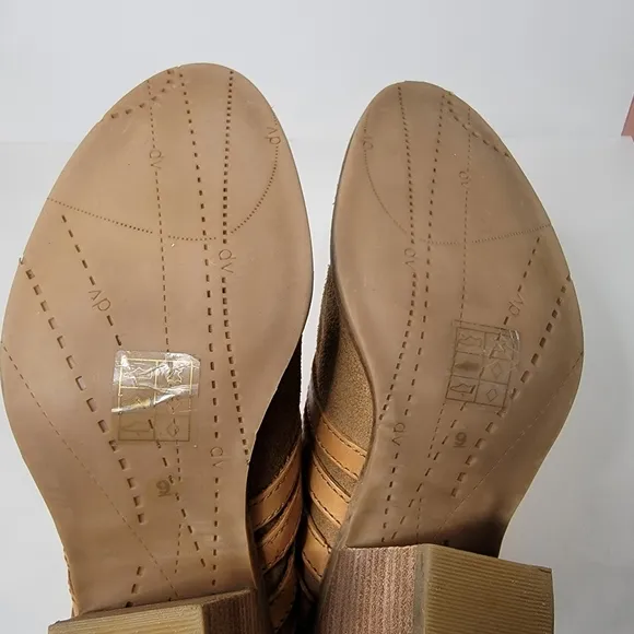DOLCE VITA Suede stacked heel booties size 9