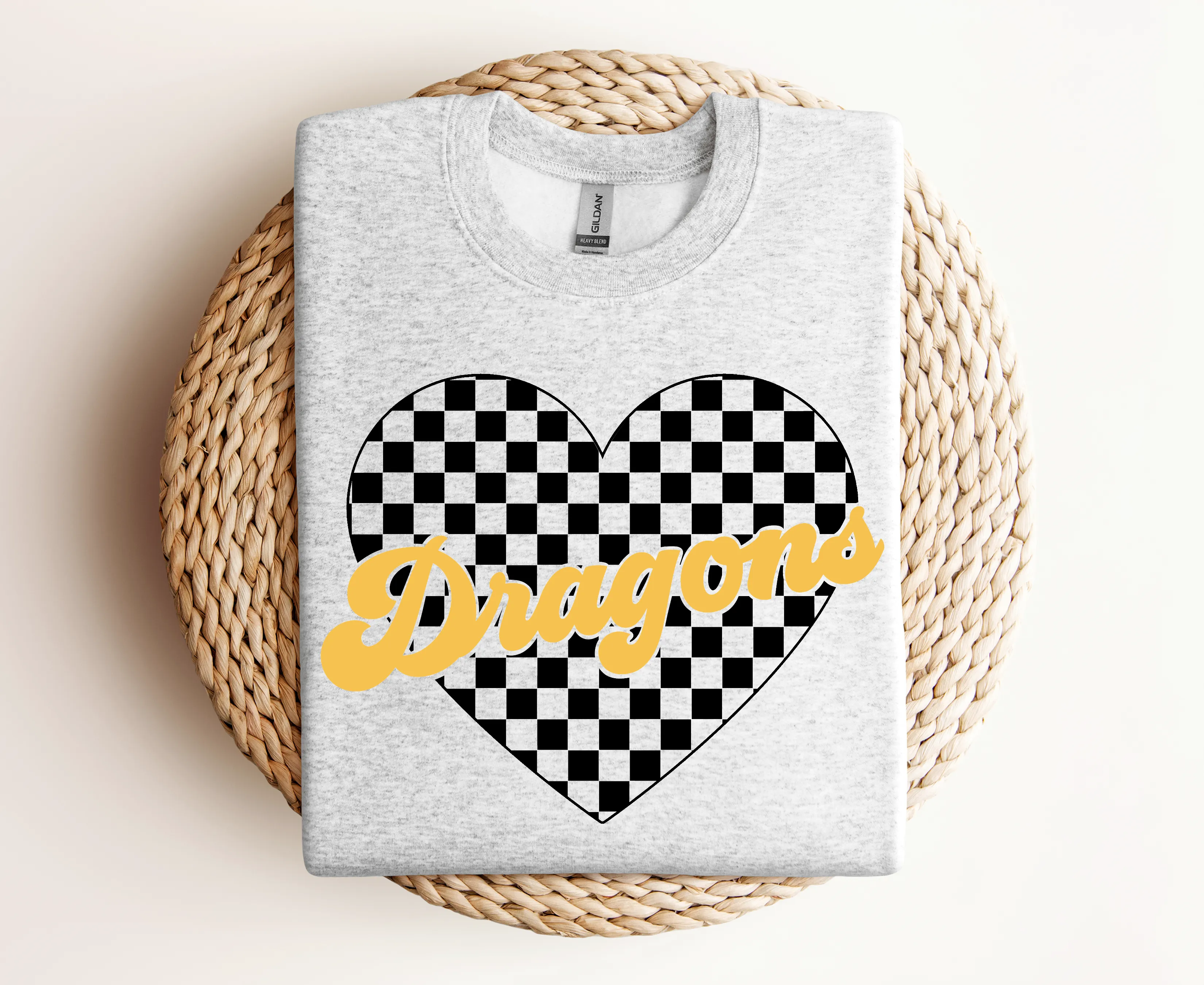 Dragons Checkered Heart