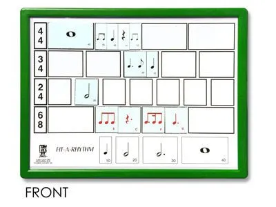 E-Z Notes Magnetic Music Board Kit – 9″ x 12″