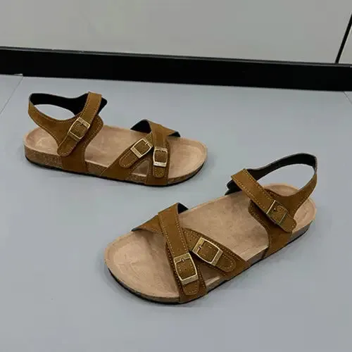 Effortless Flat Buckle Sandals