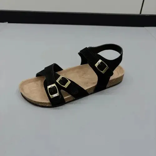 Effortless Flat Buckle Sandals