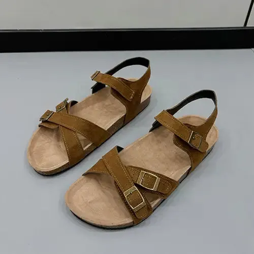 Effortless Flat Buckle Sandals