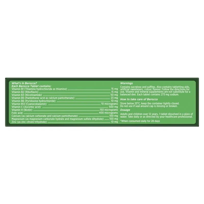 [Expiry: 11/2025] Berocca Energy Mango & Orange 60 Effervescent Tablets