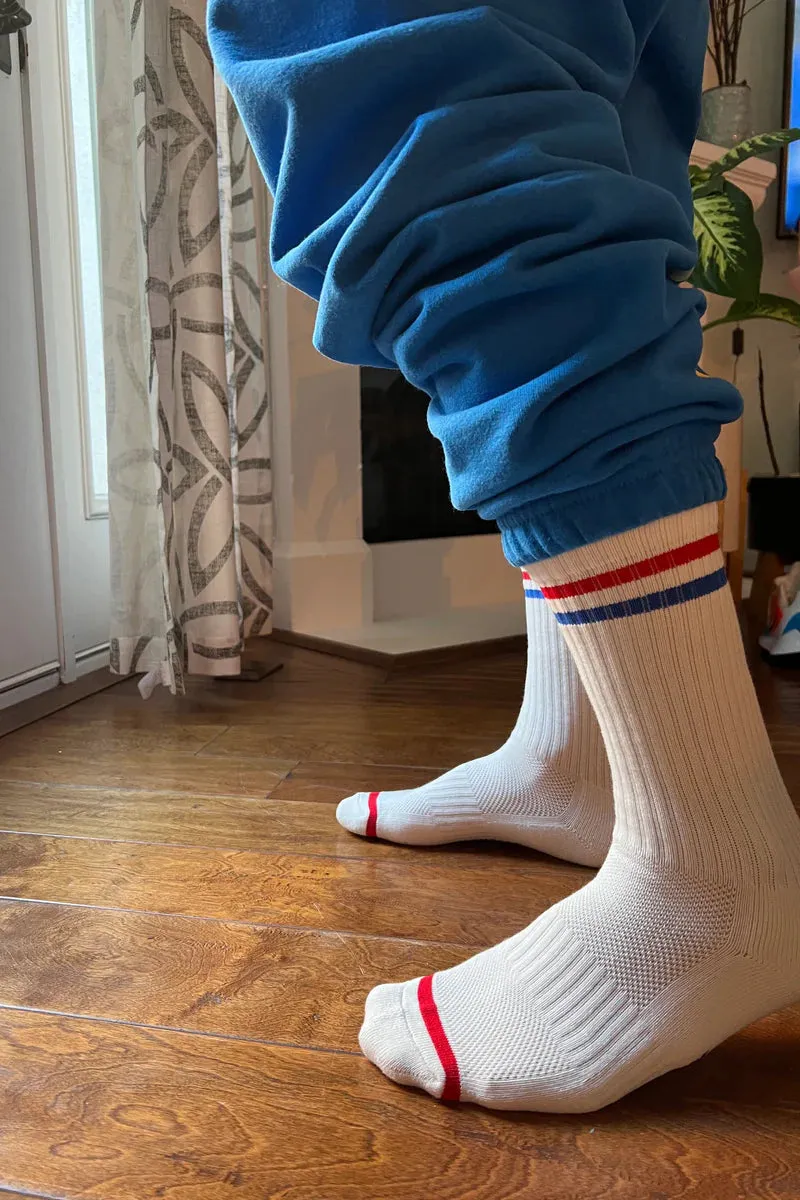 Extended Boyfriend Socks | Milk