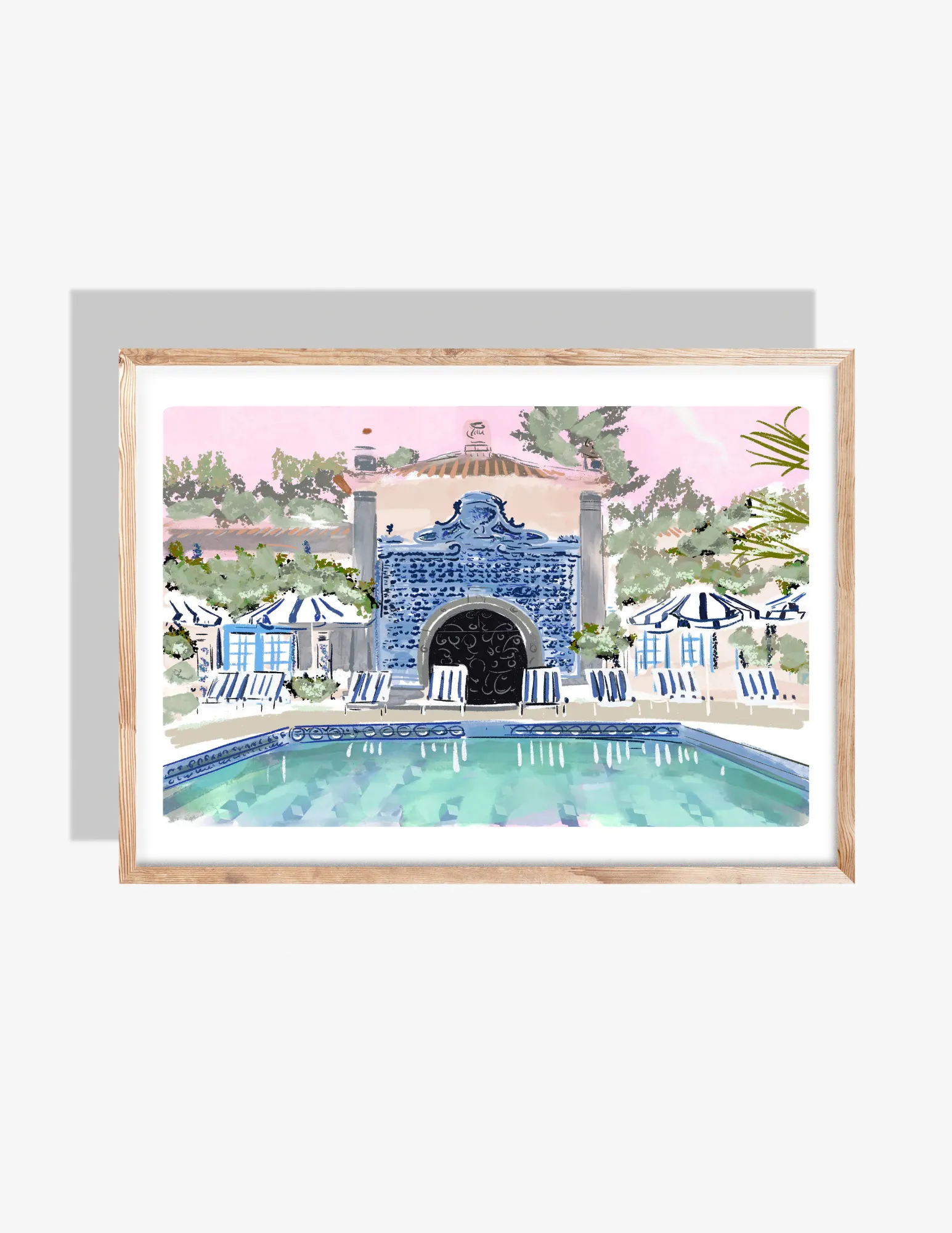 FABULOUS BLUE POOL - Art Print