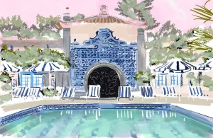 FABULOUS BLUE POOL - Art Print