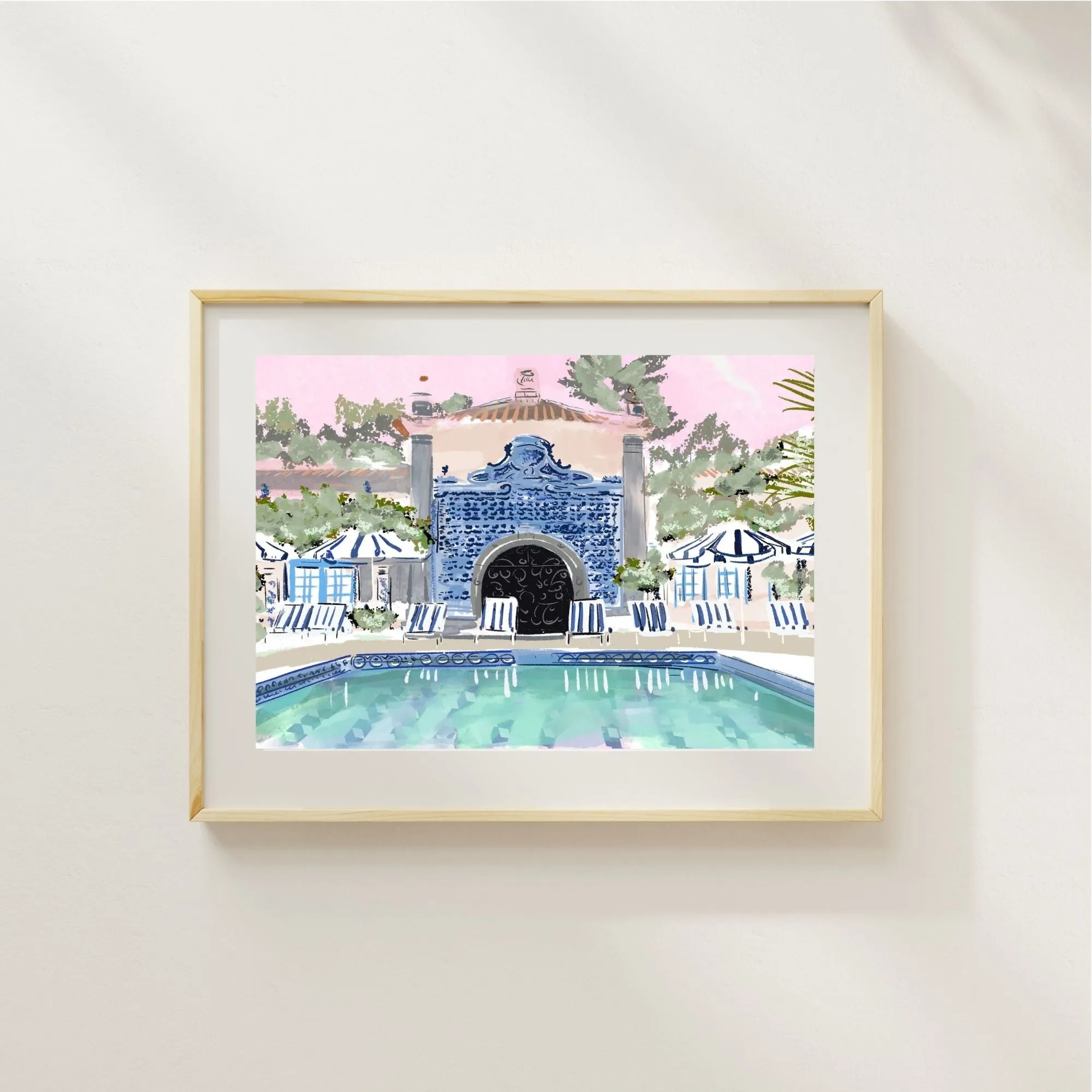 FABULOUS BLUE POOL - Art Print