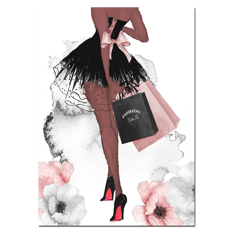 Fashion Wall Art Perfume Lips Wall Art
