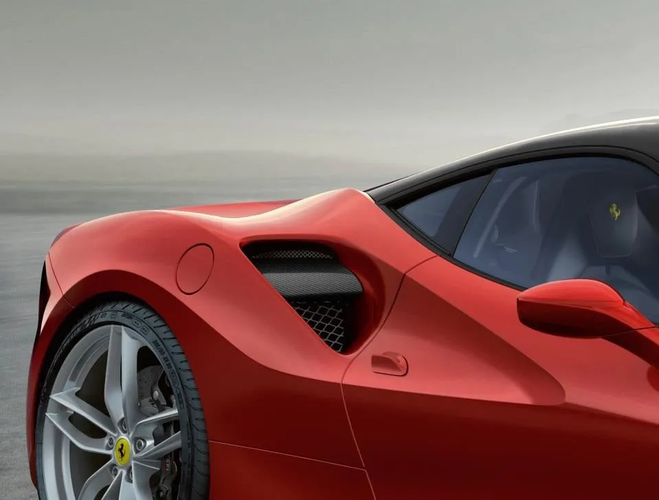 Ferrari 488 Carbon fiber Air Intake Side Splitters