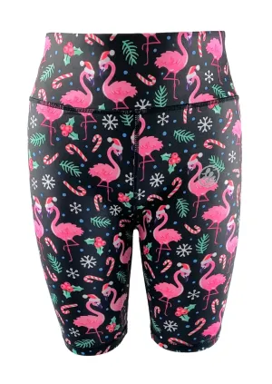 Festive Flamingos ACTIVE Shorts