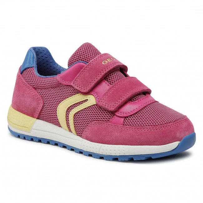 Geox Alben Fuchsia Velcro Trainers