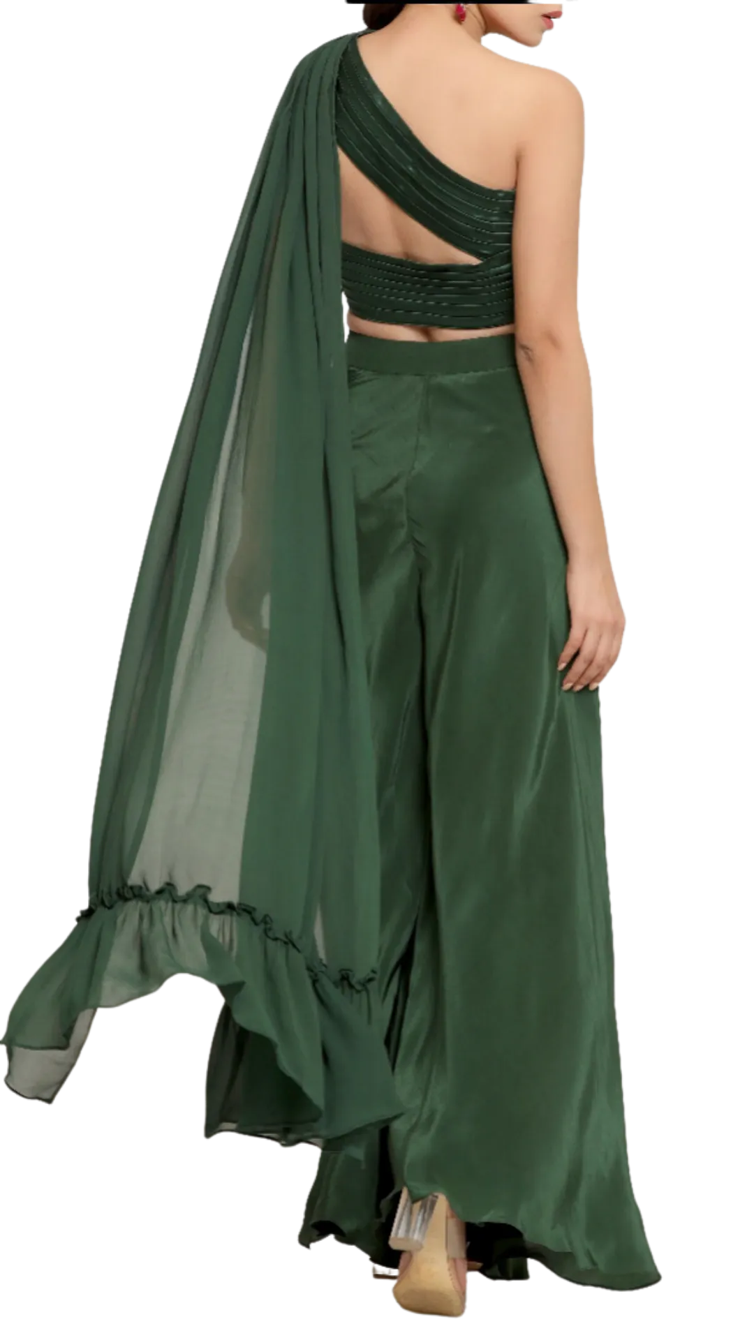 Green Kavya Palazzo Pant Set