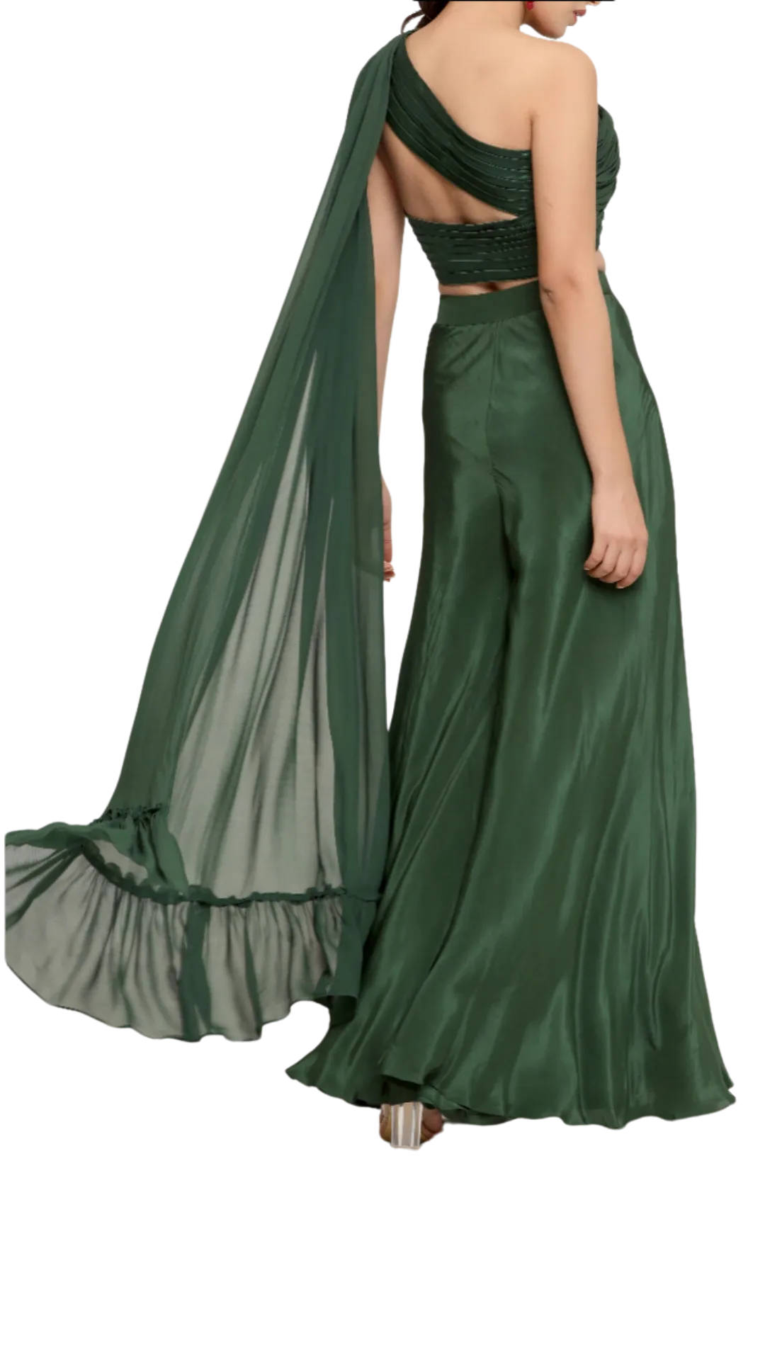 Green Kavya Palazzo Pant Set
