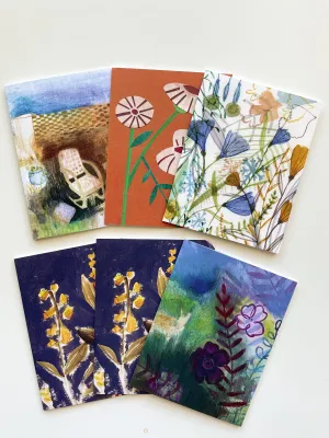 Greeting Card Set - Dark Blues