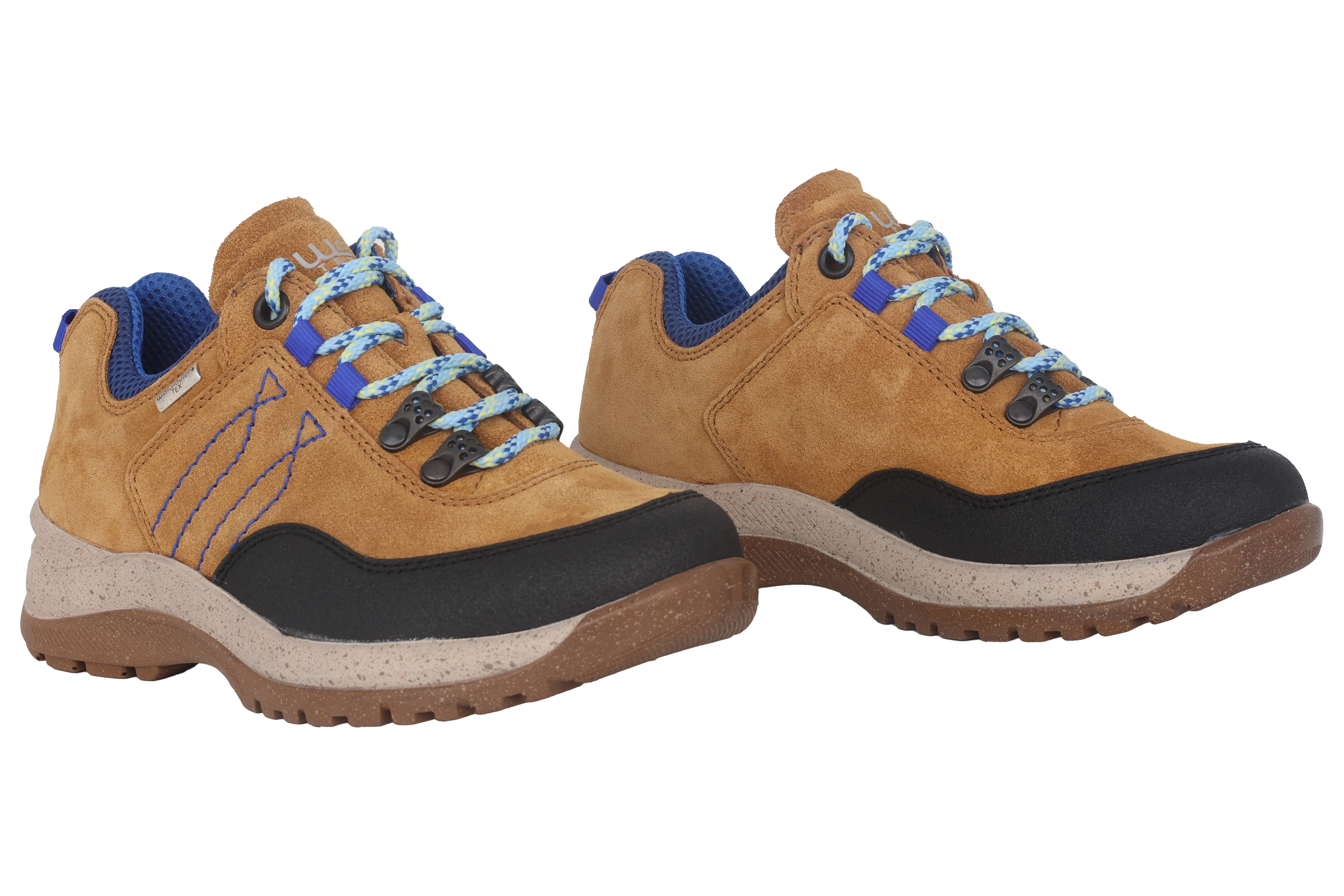 'H-Momo' women's wide fit (H) waterproof walking sneaker - brown