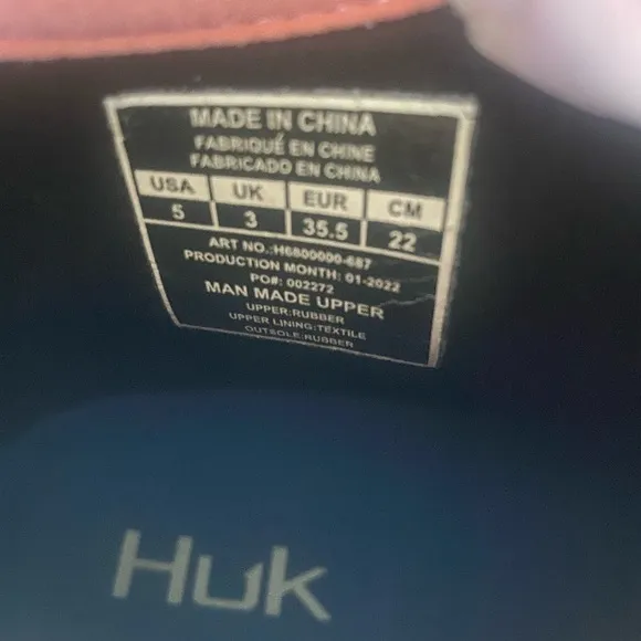 HUK rubber girls pink boots NEW