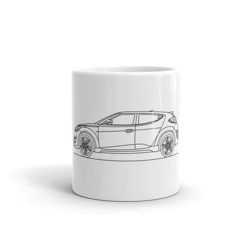 Hyundai Veloster Turbo Silhouette Mug