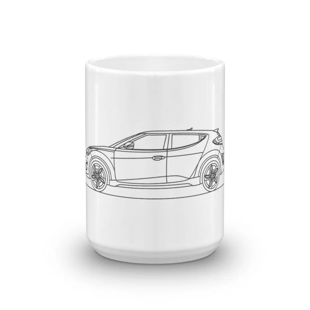 Hyundai Veloster Turbo Silhouette Mug