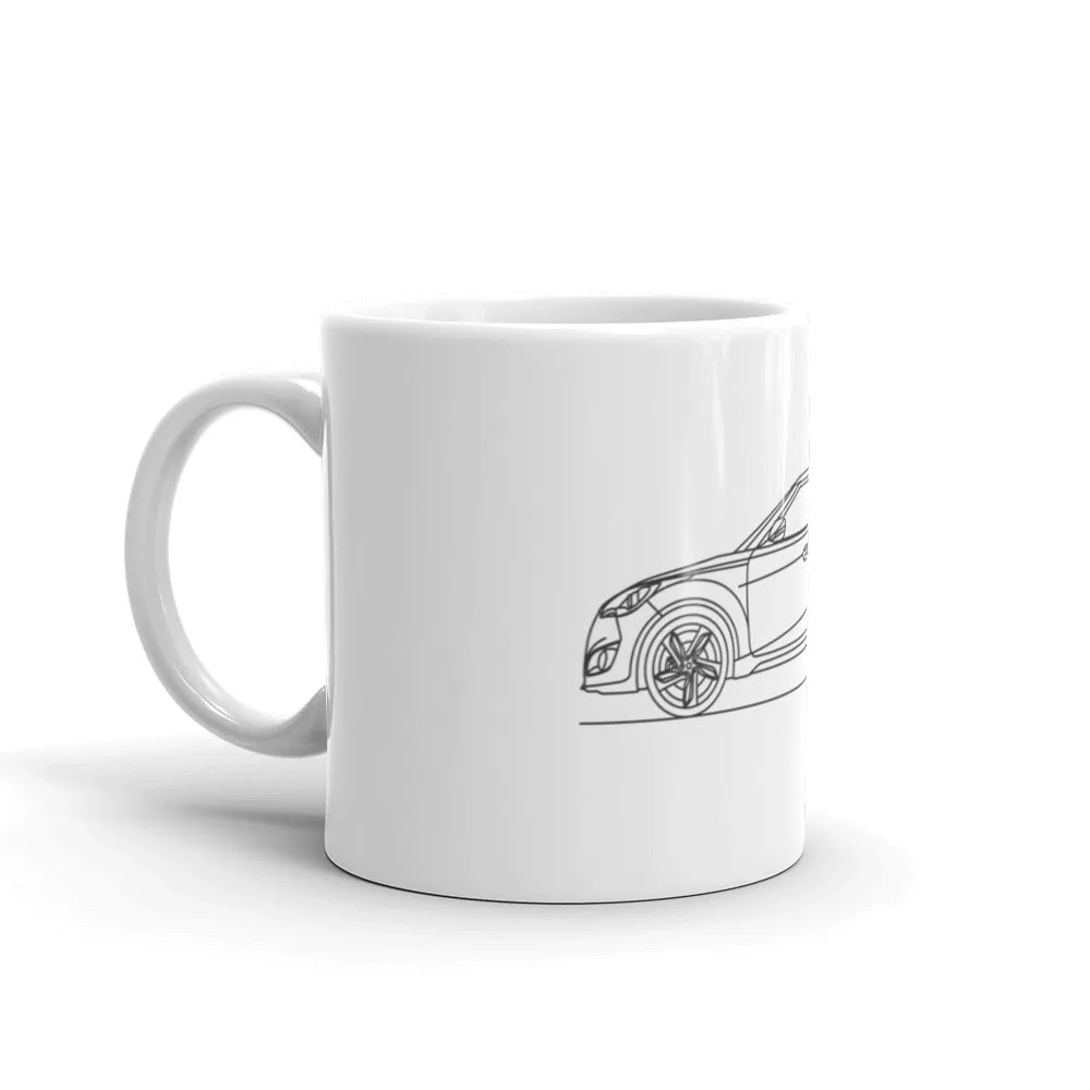 Hyundai Veloster Turbo Silhouette Mug
