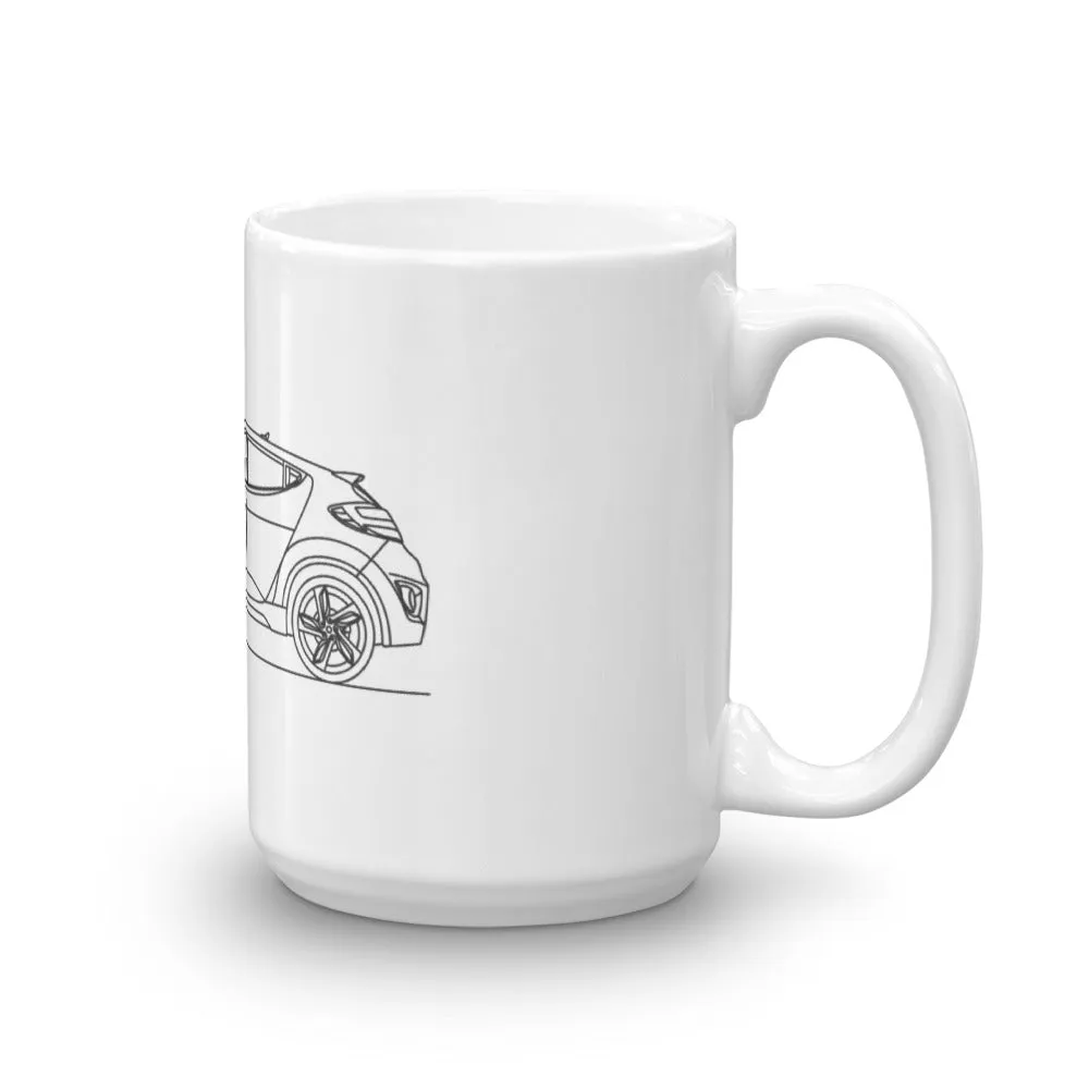 Hyundai Veloster Turbo Silhouette Mug