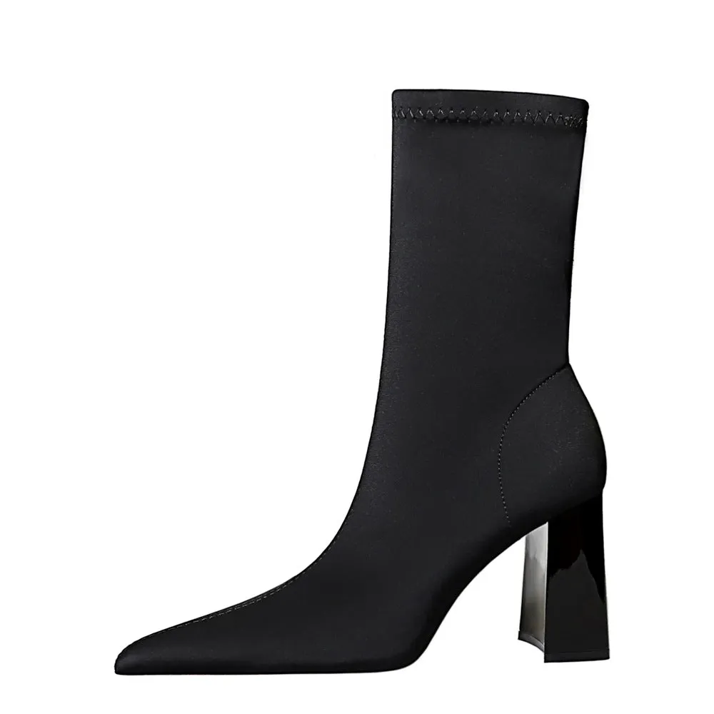 INSTOCK-Slim thick heels