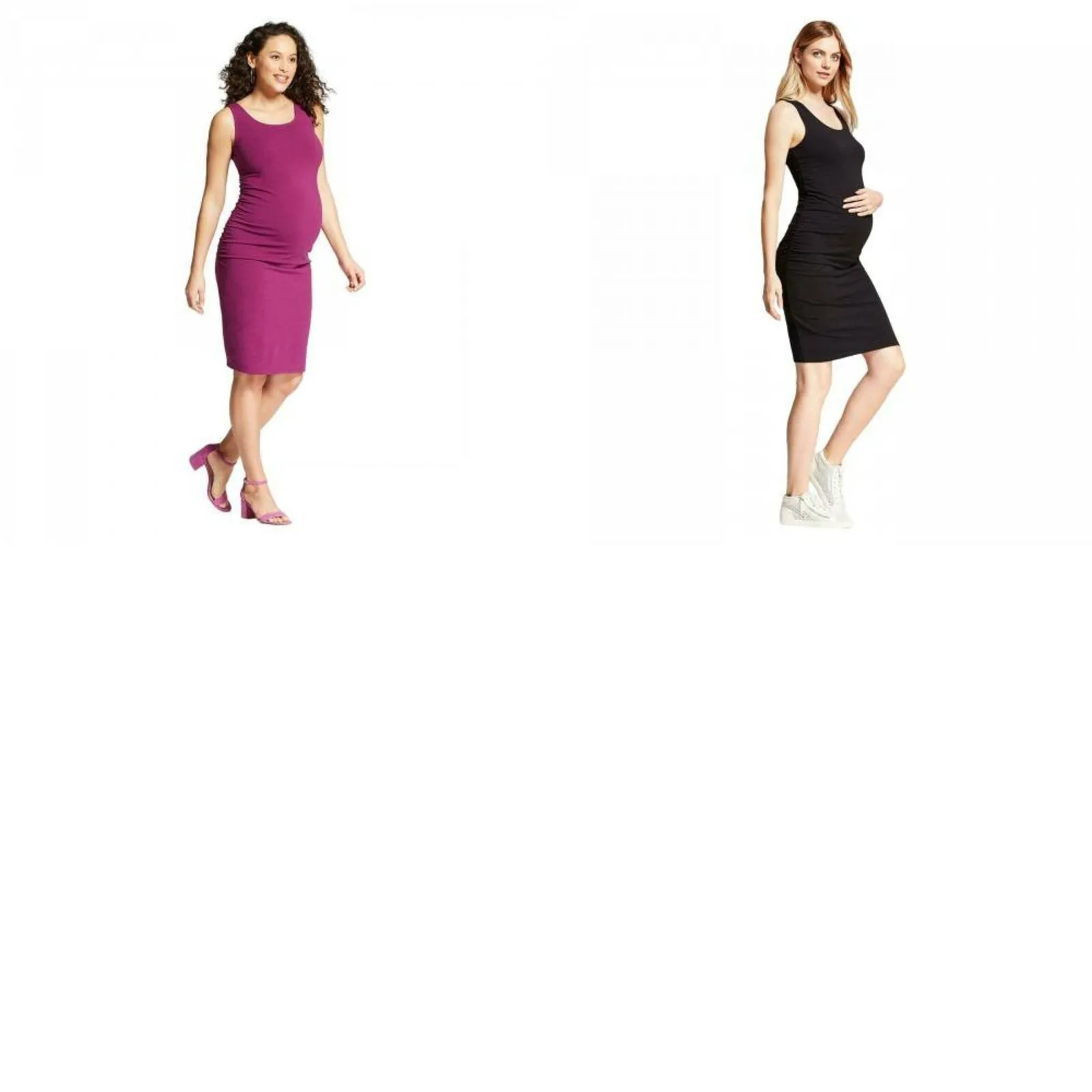Isabel Maternity by Ingrid & Isabel Women's Shirred Maternity Tank Dress