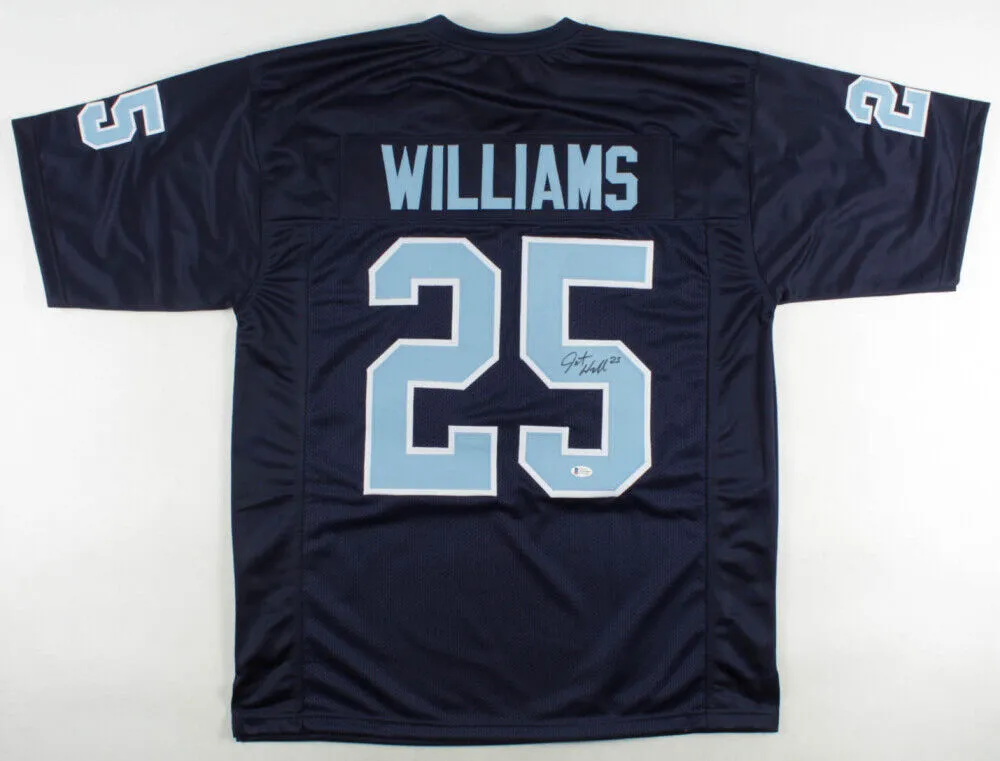 Javonte Williams Signed North Carolina Tar Heels Black Jersey (Beckett COA) R.B.