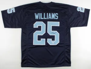 Javonte Williams Signed North Carolina Tar Heels Black Jersey (Beckett COA) R.B.