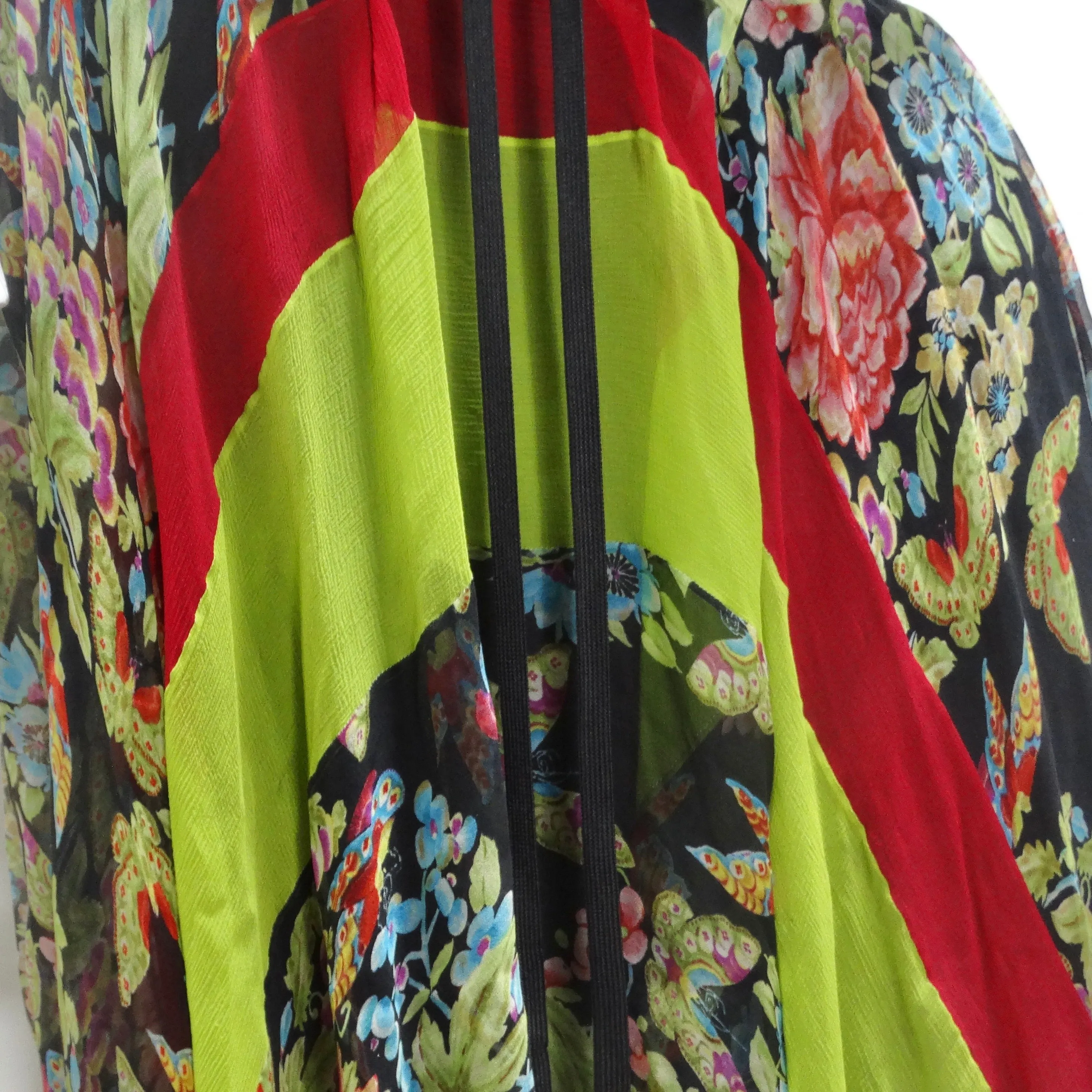John Galliano F/W 2002 Esquimeau Printed Silk Bias Cut Dress