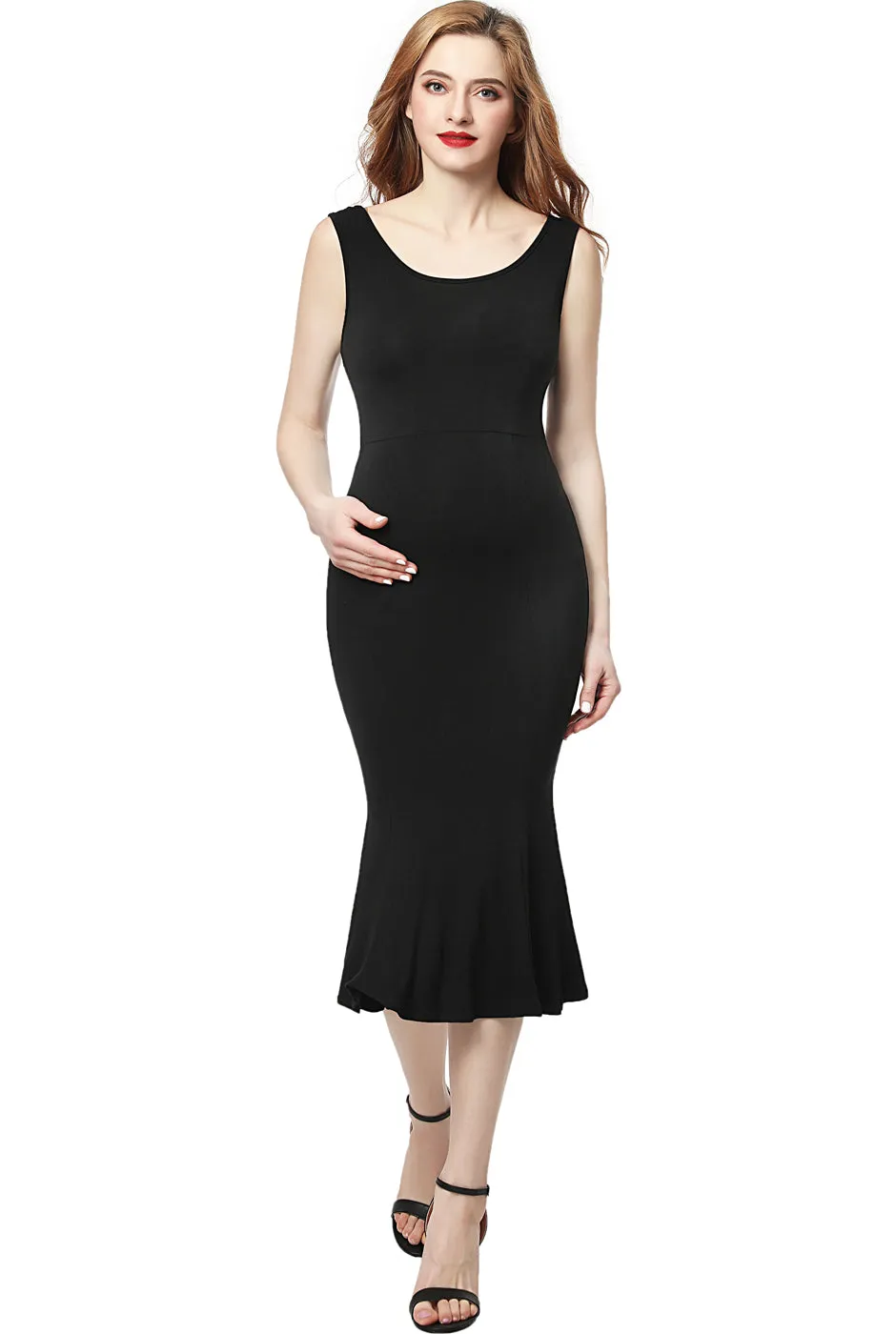 Kimi   Kai Maternity "Bria" Mermaid Midi Dress