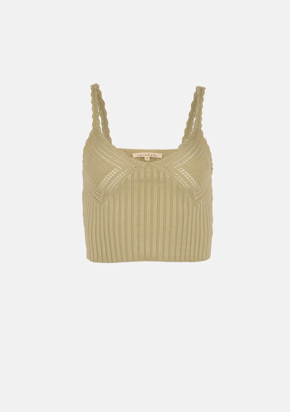 Knit Cami Crop Top