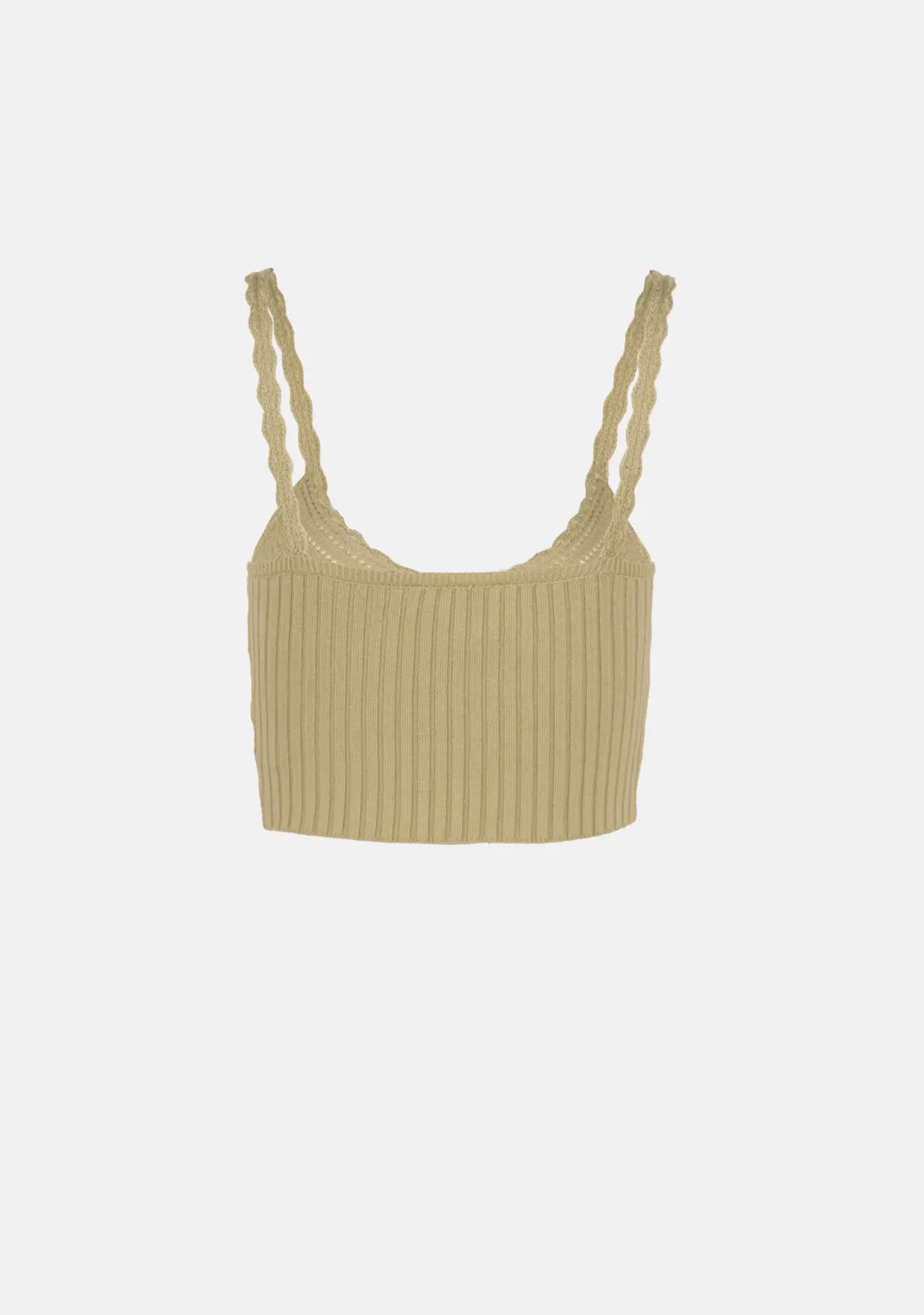 Knit Cami Crop Top