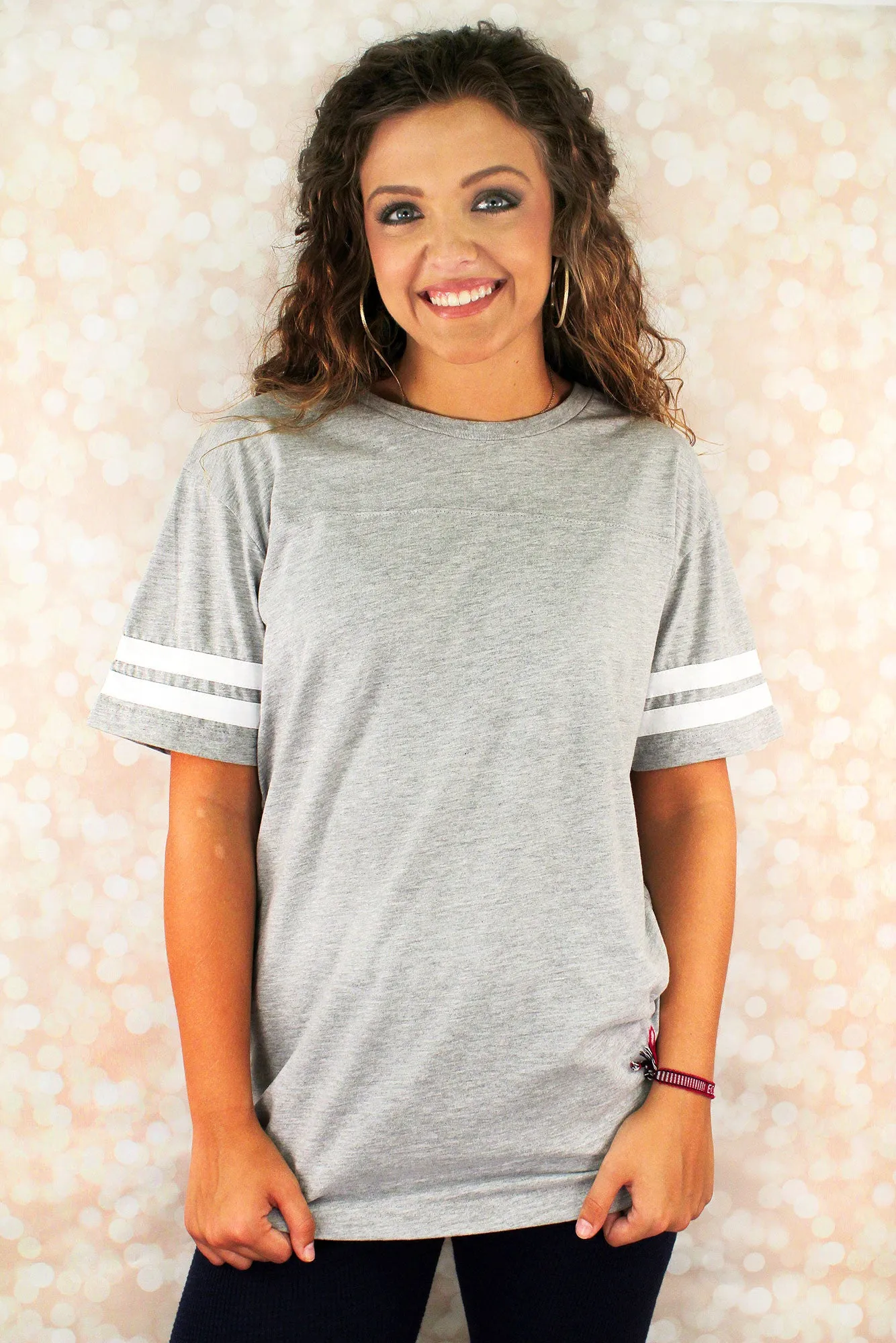 L.A.T. Adult Varsity Tee, Green/White *Personalize It