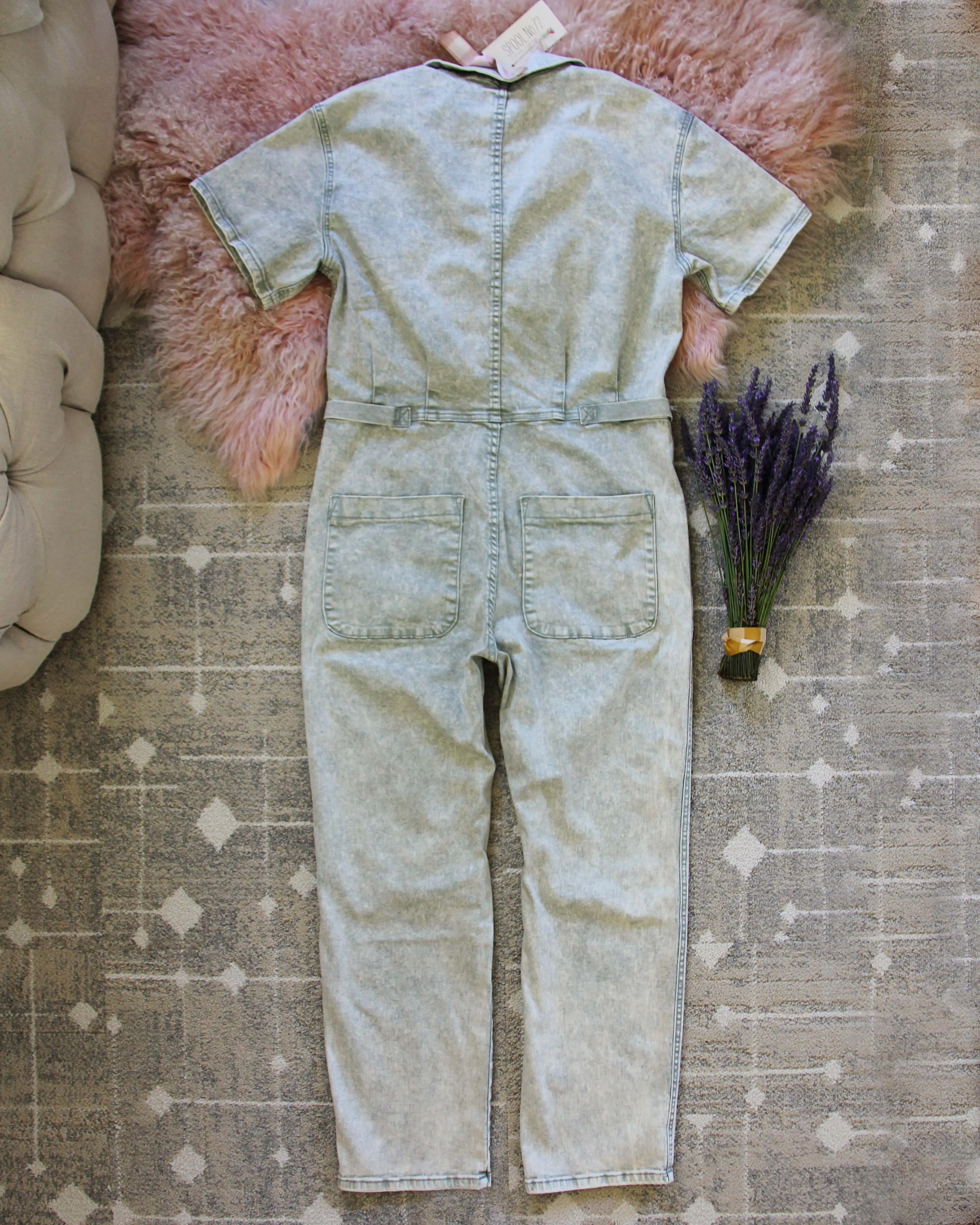 Lavender Farm Coveralls in Sage