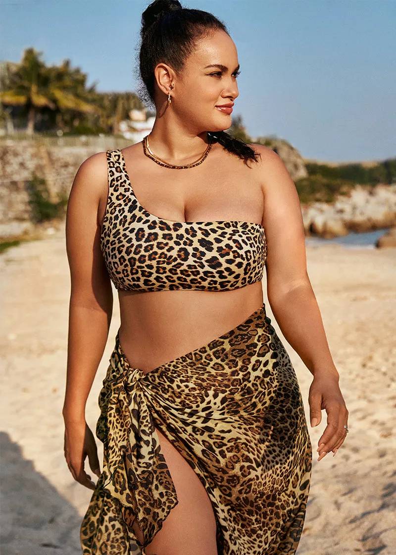 LEOPARD BEACH SARONG SKIRT