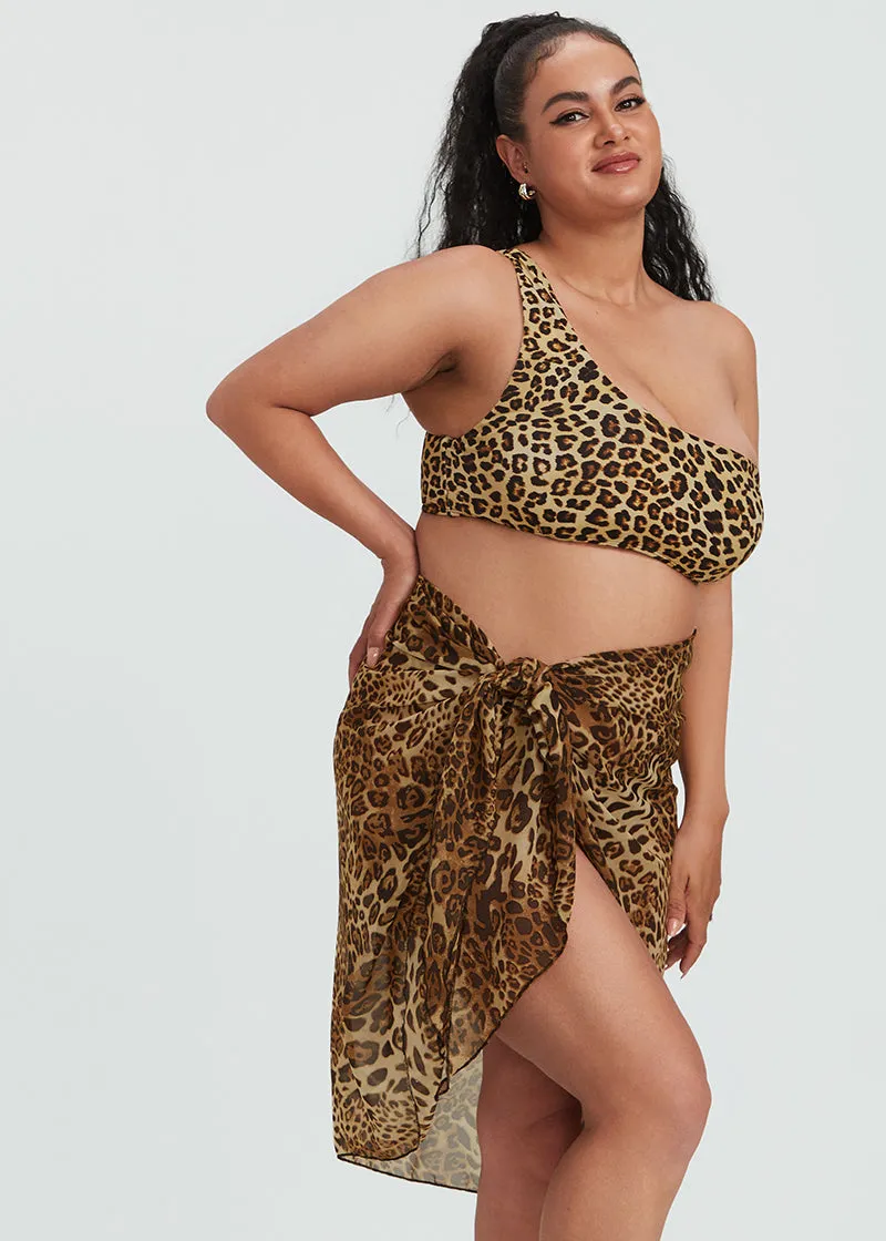 LEOPARD BEACH SARONG SKIRT