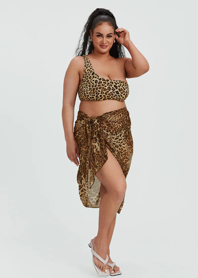 LEOPARD BEACH SARONG SKIRT