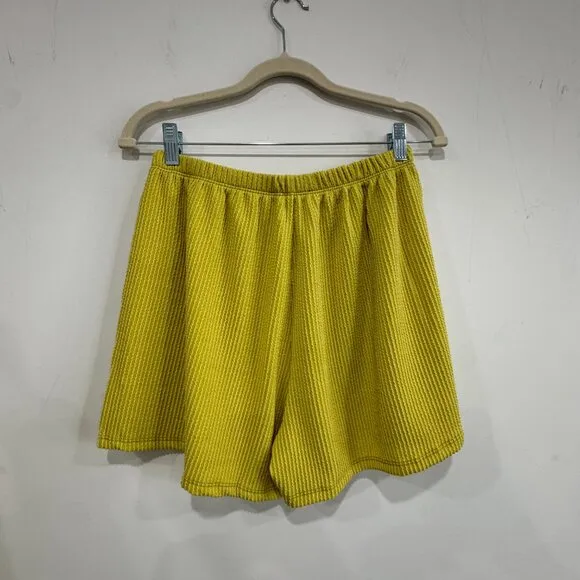Lime/Yellow Ribbed Short SET NEW, Size M