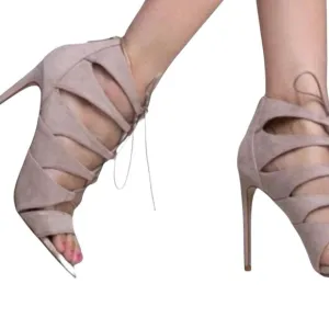 Madden Girl Heels Raceyyy Heel In Taupe NWT