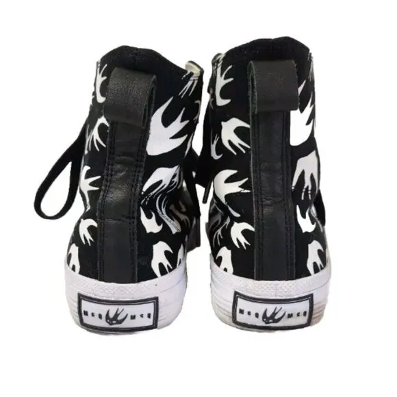 MCQ By Alexander McQueen Swallow Vulc High Top Sneakers Shoes