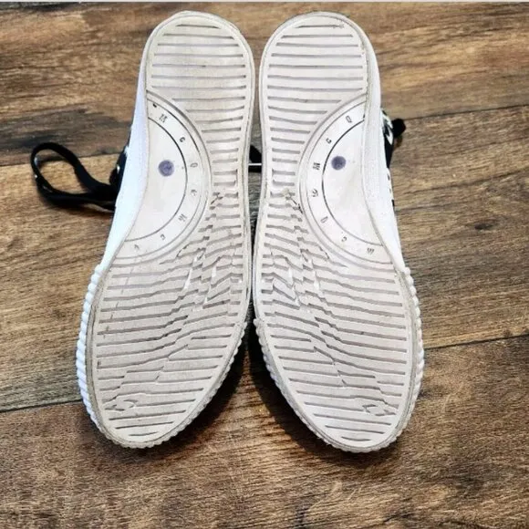 MCQ By Alexander McQueen Swallow Vulc High Top Sneakers Shoes