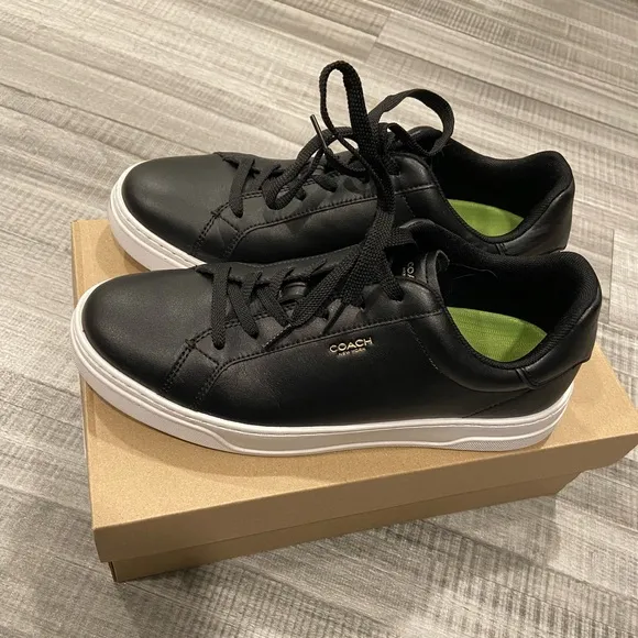 Men’s Coach Highline Black Sneakers - Size 10 - Excellent Condition