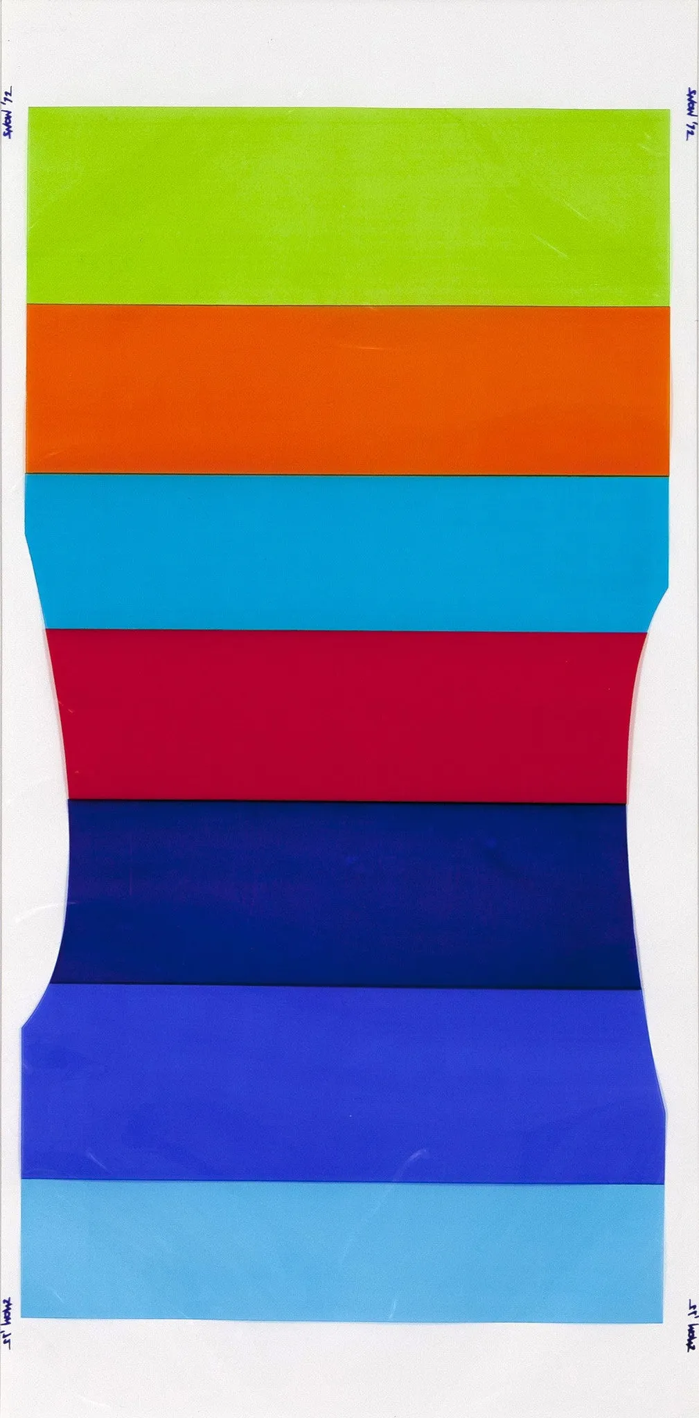 MICHAEL SNOW "PSYCHEDELIC CELLULOID TORSO", 1972