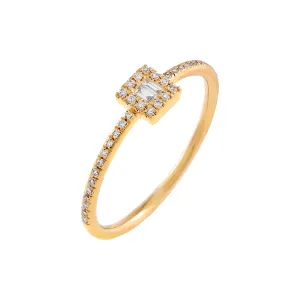 Mini Diamond Illusion Ring 14K