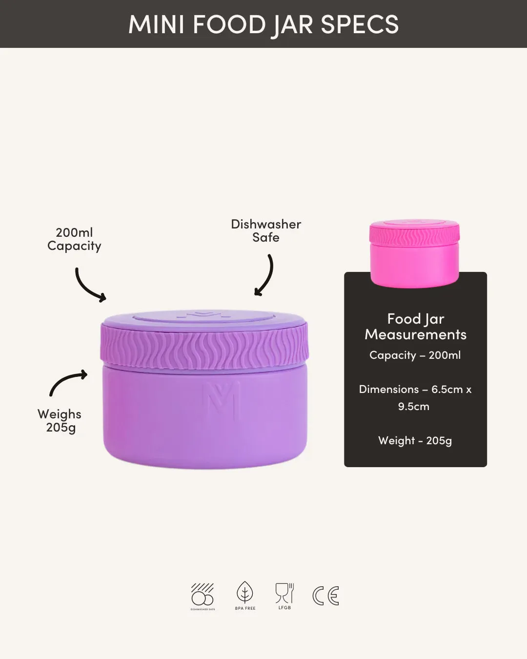 Montiico Mini Insulated Food Jar - Dusk