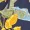 Navy Floral Tea Dress with Frills