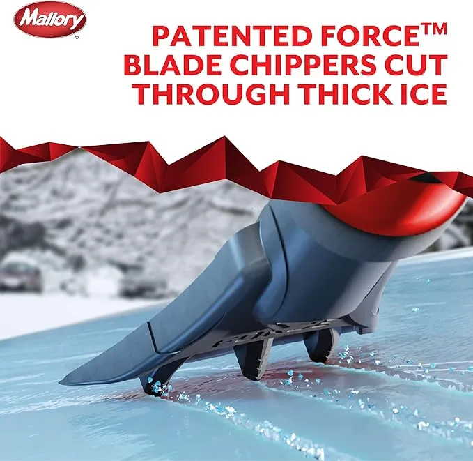 New Hopkins 523 Mallory 24" Slimline Snow Brush, BLUE! The unbreakable scraper makes quick work of ice on any windshield.