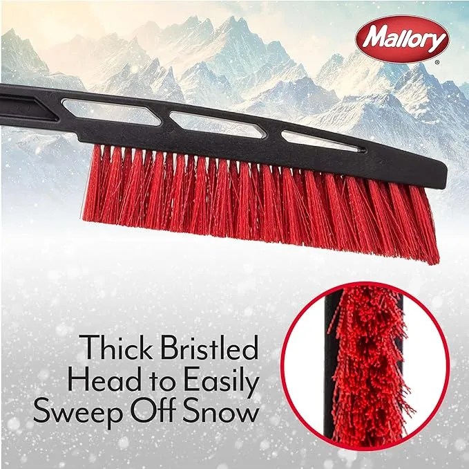 New Hopkins 523 Mallory 24" Slimline Snow Brush, BLUE! The unbreakable scraper makes quick work of ice on any windshield.
