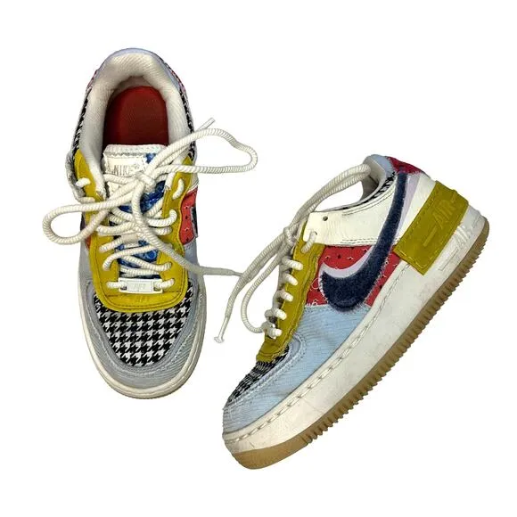 Nike Air Force 1 Shadow Patchwork Sail Blue Sneakers 5