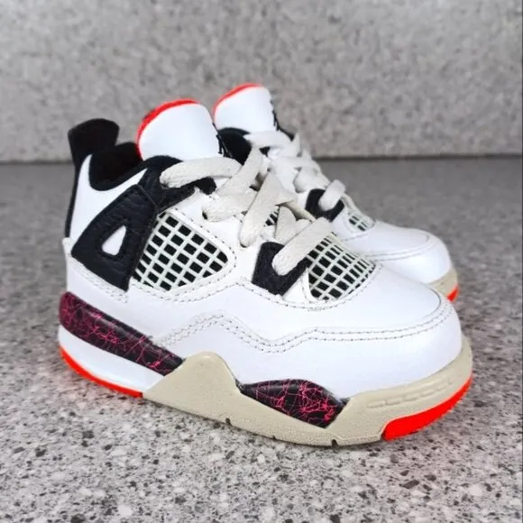 Nike Air Jordan 4 Retro Flight Nostalgia Kids 5C Sneakers Shoes